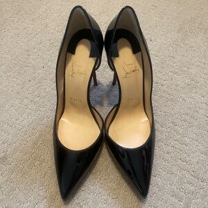 Christian Louboutin Iriza Patent Leather D'Orsay Pumps 100mm